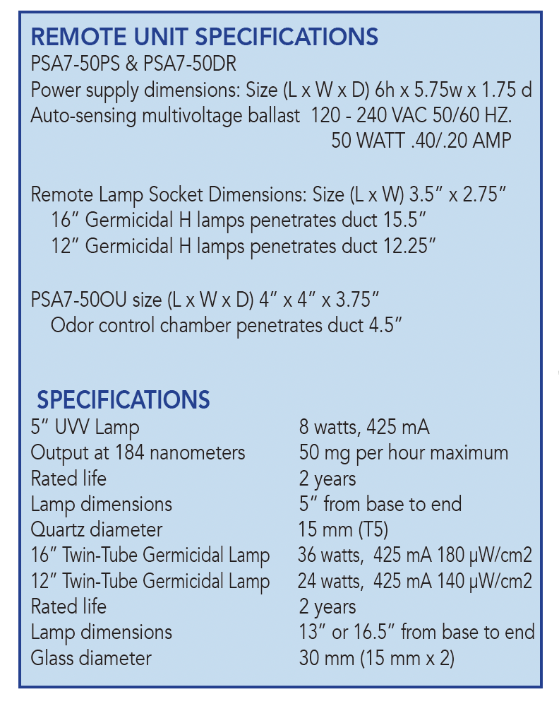 PSA7-50-SPECS